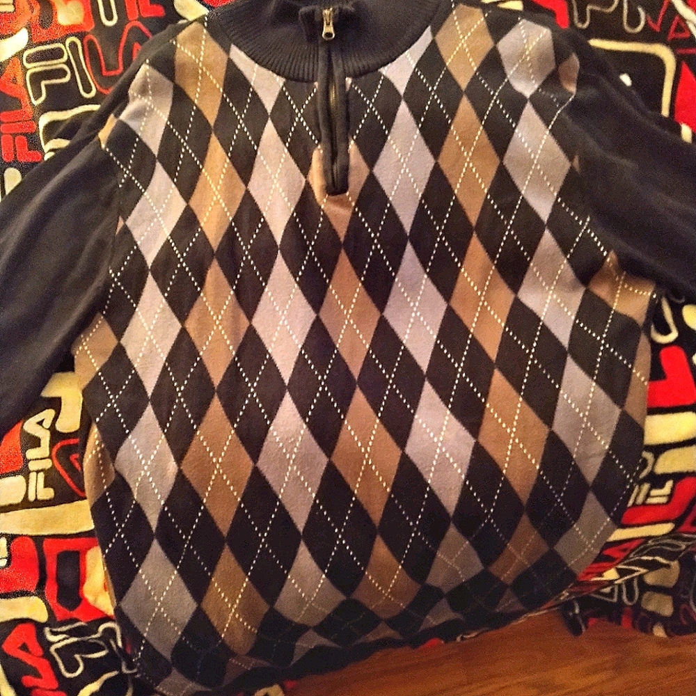 Argle quarter zip up